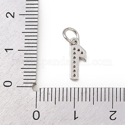 Латунные микропаве прозрачные кубические циркониевые подвески KK-G544-04P-1