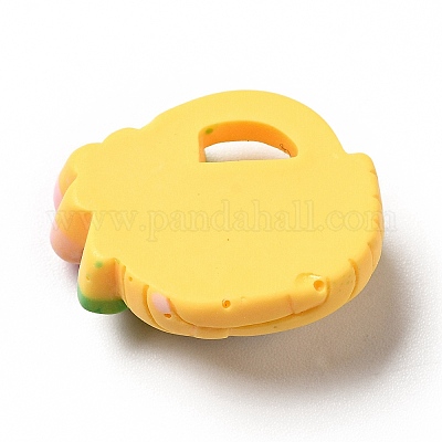 Кабошоны из непрозрачной смолы на тему весны RESI-B012-02C-1