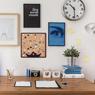 Шестиугольная настенная брошь ODIS-WH0329-84B-1