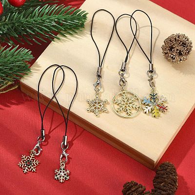 Мобильные ремешки из сплава эмали HJEW-JM01474-1