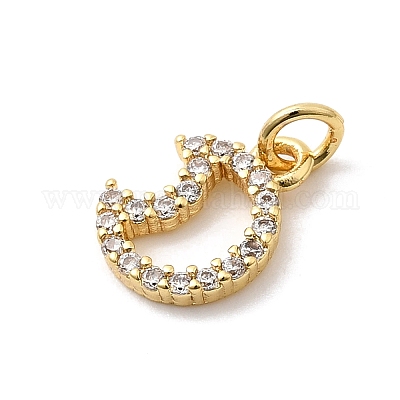 Латунные микро проложить кубического циркония подвески KK-Z135-03G-02-1