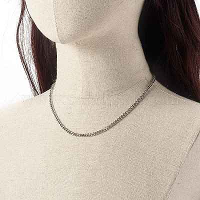 Не тускнеющие ожерелья из нержавеющей стали 304 NJEW-JN03637-1