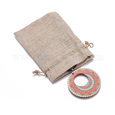 Деревянные подвесные ожерелья NJEW-JN02326-M-1