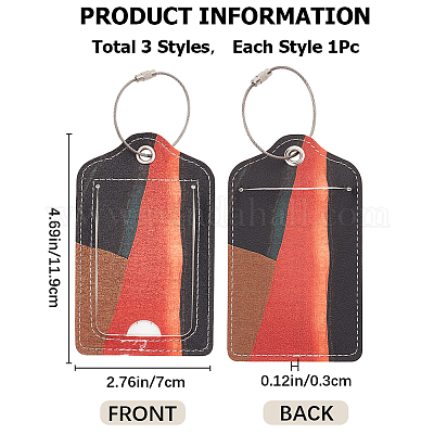 Рукав визитки из искусственной кожи AJEW-WH0038-56P-02-1