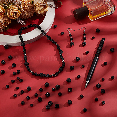 120 шт. 3 стиля бусины из полимерной глины ручной работы в виде диско-шара FIND-PH0022-09A-1