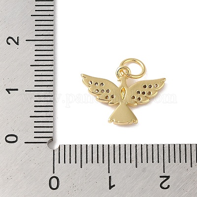 Подвески из латуни и кубического циркония KK-L216-052G-1