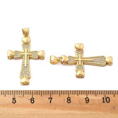 Латунные микро проложить кубического циркония подвески KK-R229-10G-A-1