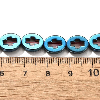 Гальванические нити из синтетических немагнитных гематитовых бусин G-L613-Z01-02A-1