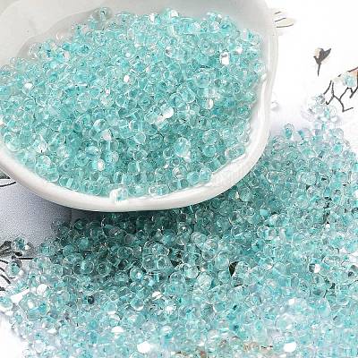 Светящиеся стеклянные бусины SEED-A033-07H-1