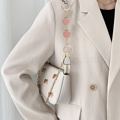 Удлинители ремешка для кошелька с клубничным звеном из сплава эмали PURS-WH0005-33KCG-1