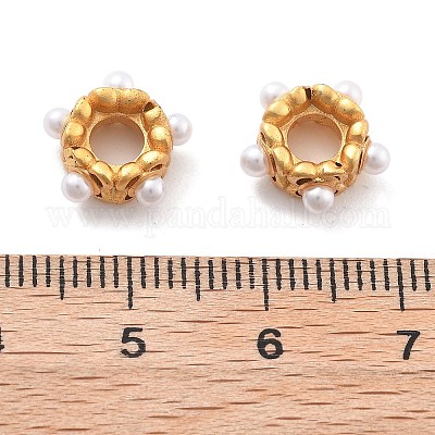 Стойка покрытие цветок латунные бусины KK-H449-70G-02-RS-1