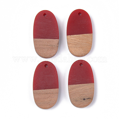 Подвески из смолы и ореха RESI-S358-17B-1