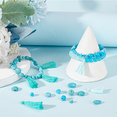 Набор для самостоятельного изготовления браслета из камня DIY-NB0009-30-1