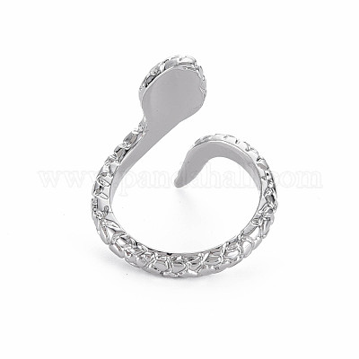 Кольца манжеты из сплава с покрытием в форме змеи RJEW-Q163-012B-RS-1