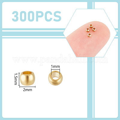 300 шт. 316 хирургическая нержавеющая сталь обжимные бусины STAS-UN0056-24-1