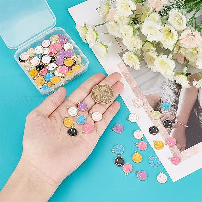 98 шт. 7 цвета из легкого золотого сплава с эмалью ENAM-FH0001-28-1