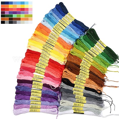 7 комплект 7-х цветных хлопковых ниток для вязания крючком OCOR-FS0001-02A-1