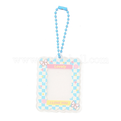 Акриловый брелок для фотокарт DIY-A024-04D-1