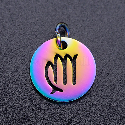 Радужное ионное покрытие (IP) 201 подвески из нержавеющей стали STAS-Q201-JN166-6-1