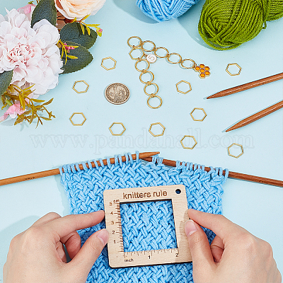 Инструмент для вязания свитеров из сплава и дерева AJEW-WH0472-20G-1