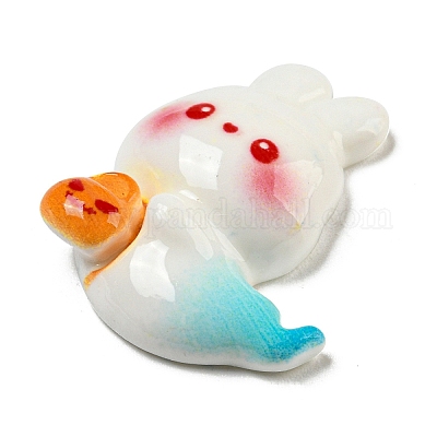 Кабошоны из непрозрачной смолы на тему Хэллоуина RESI-E055-01D-1