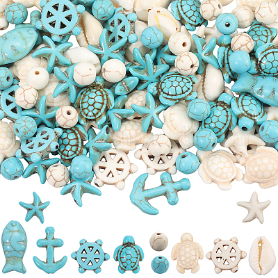 Наборы для самостоятельного изготовления бижутерии на морскую тематику DIY-SC0030-40-1