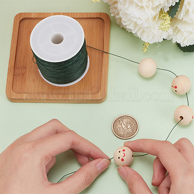 1 рулон круглых вощеных полиэфирных шнуров YC-PH0002-44E-1