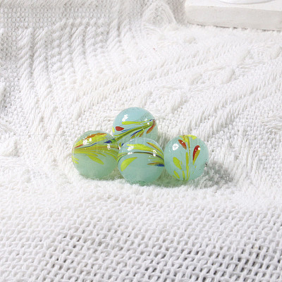 Handgedrehten lampwork runde Perlen&nbsp;LAMP-TAC0007-03E-1