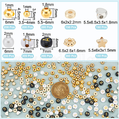 1850шт 10стиля ccb пластиковые бусины CCB-NB0001-10-1