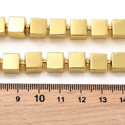 Стеклянные бусины с гальваническим покрытием  EGLA-F166-03B-G-1