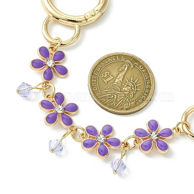 Цепи расширения мешков с пружинными кольцами из цинкового сплава AJEW-BA00142-05-1