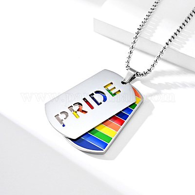 Rainbow deals pride necklace