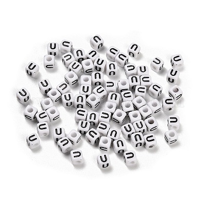 Непрозрачные акриловые бусины OACR-S076-01U-1