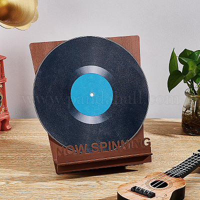 Подставки для музыкальных пластинок из дерева ODIS-WH0030-95A-1