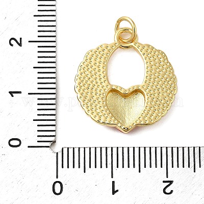 Латунь эмаль подвески KK-P303-12G-1