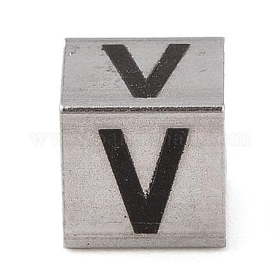 Европейские бусины из нержавеющей стали 201 STAS-M058-01V-P-1