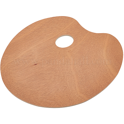 Ovale Holzfarbpalette&nbsp;AJEW-WH20098-001-1