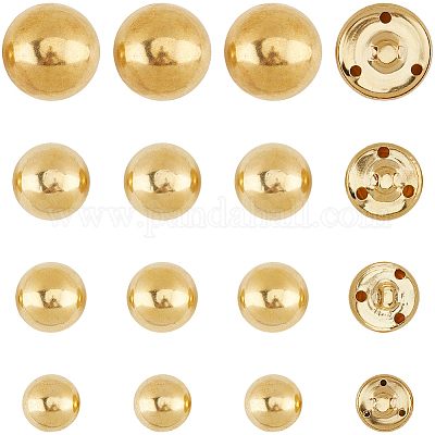 40 шт. латунные пуговицы с 3 отверстиями BUTT-CY0001-18A-1
