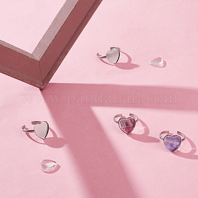 Набор для самостоятельного изготовления пустого кольца-сердечка FIND-UN0002-92-1