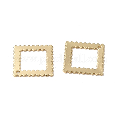 Латунные подвески в виде ромбов KK-G480-05LG-1