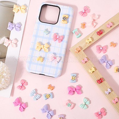 Кабошоны из смолы 80шт 4 стиля CRES-SC0003-06D-1