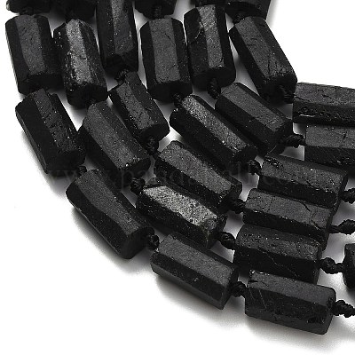 Натуральный черный турмалин бисер нитей&nbsp;G-F716-01-A01-1