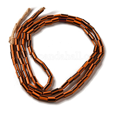 Непальские бусины лэмпворк ручной работы LAMP-B023-04B-01-1