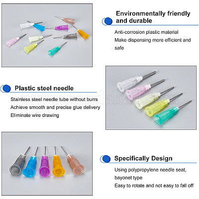 160 шт. 10 стиля пластиковых точных тупых игл для дозирования жидкости TOOL-BC0001-15-1