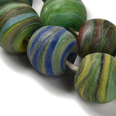 Бусы лэмпворк ручной работы LAMP-C016-03D-02-1