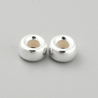 S925 бусины из стерлингового серебра&nbsp;STER-WH0019-34D-1