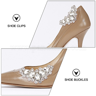 Bridal Shoe Clips Accessories Decorative Shoe Clips Rhinestone