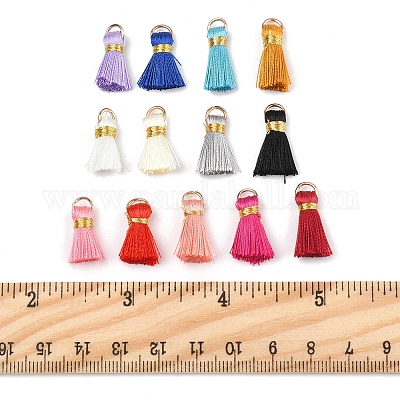 20 шт. украшения из поликоттона (полиэстер-хлопка) ручной работы в виде кисточек FIND-FS0003-27C-1