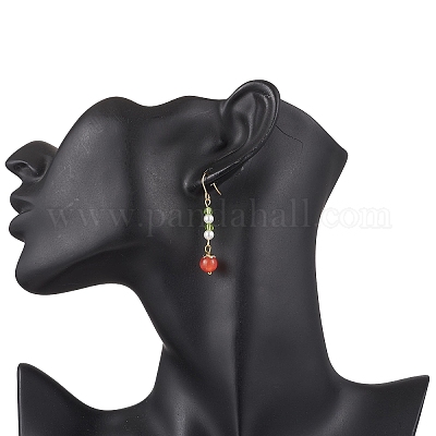 Глаза кота болтающийся серьги EJEW-JE06494-02-1