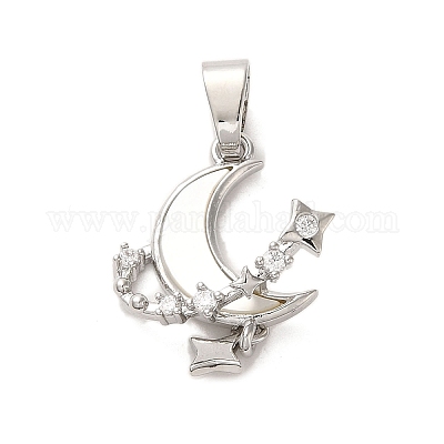 Латунные микро проложить кубического циркония подвески ZIRC-P114-07P-1